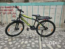 Hercules' new bicycle with double disk breake .