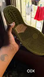 Nike low dunks light green colour