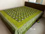 Queen size bed with 6” mattress and a sofa cum bed