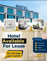 12 room Ka hotel hai new building  rent 140000 ha