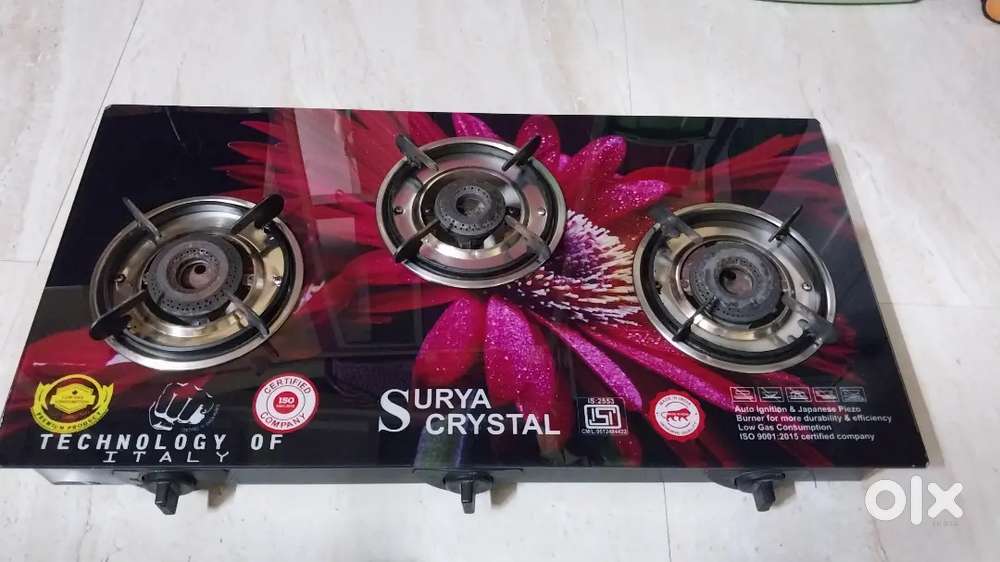 3 Burner Automatic Gas Stove