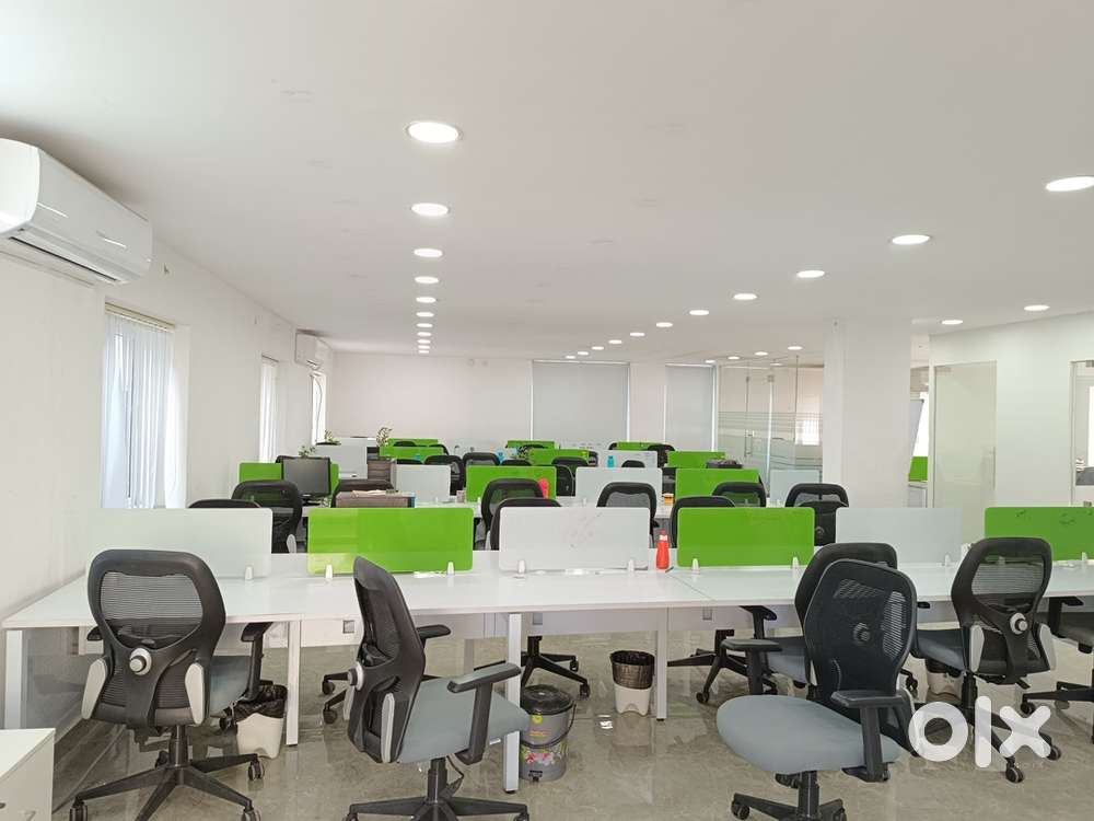 A1 plug and play 48 seater full furniture office rent in Madhapur