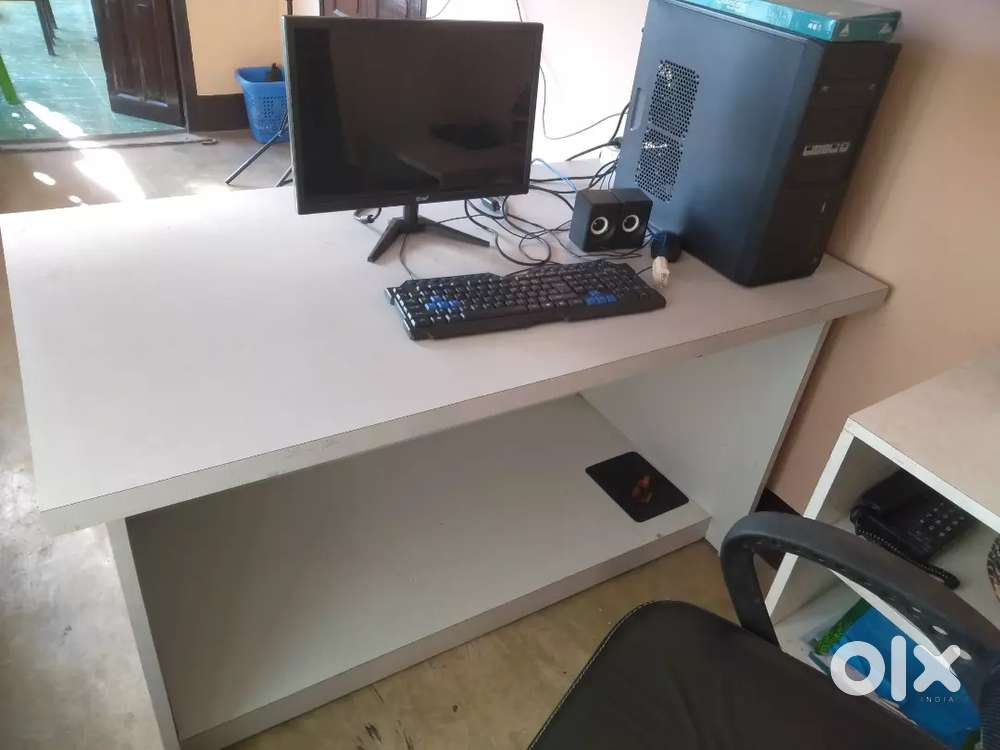 Computer Table, Chair And Wardrobe. All Set