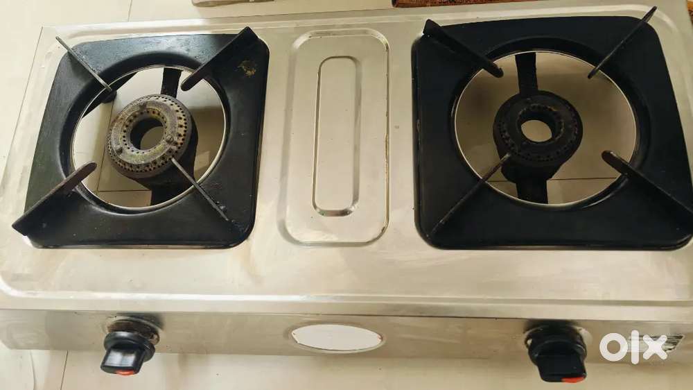 2 burner Gas Stove with Pipe