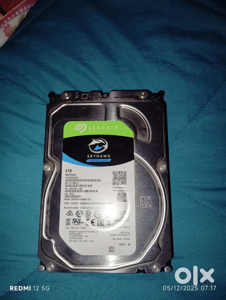 6TB very low used HDD in good condition For sale