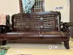 Royal Wooden Sofa Set (3+2+1) with cushions