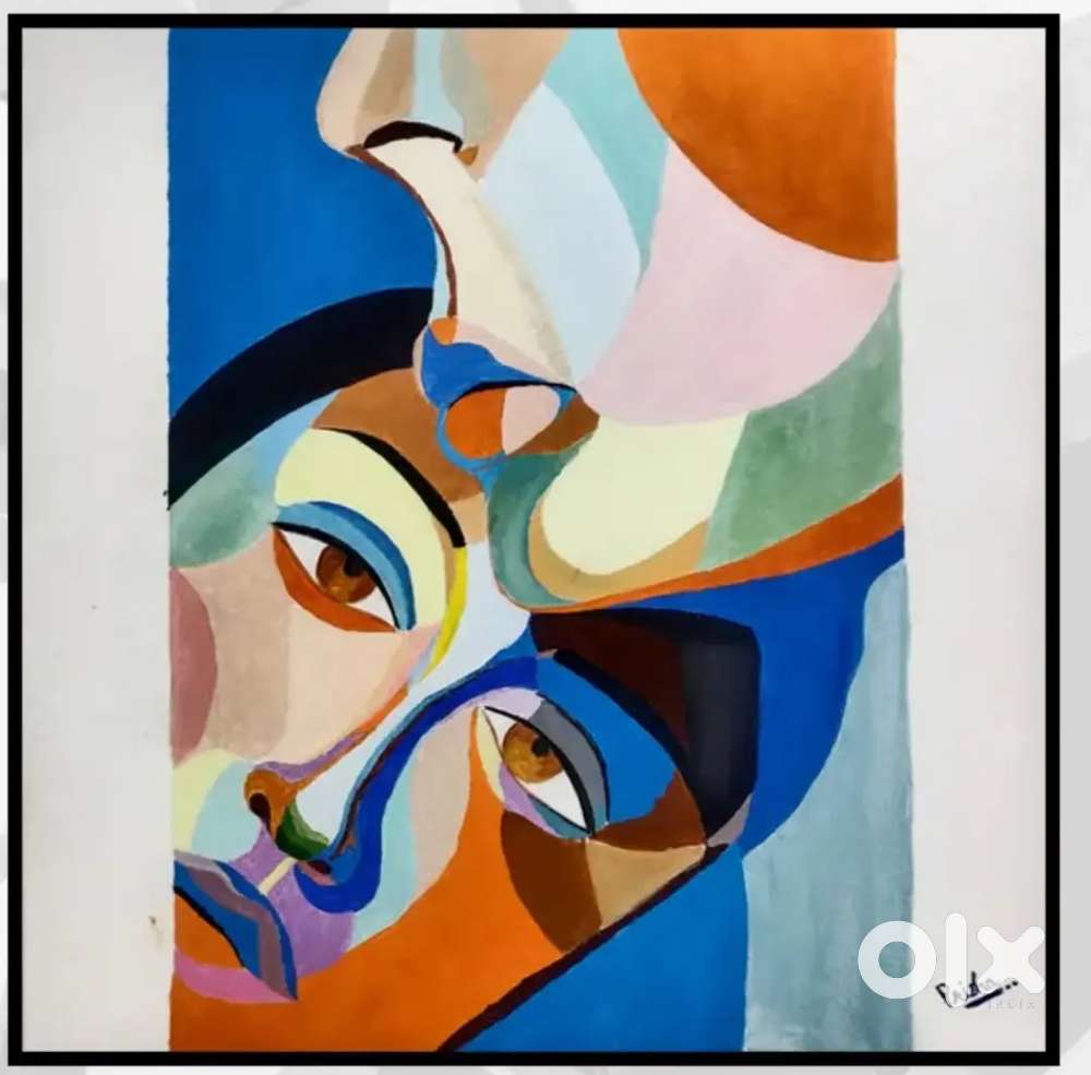 A collection of 15 canvas paintings
