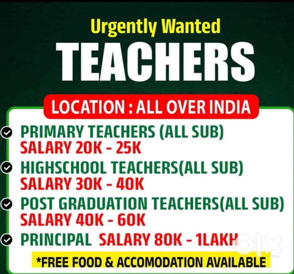 Hiring teachers pan india for offline mode
