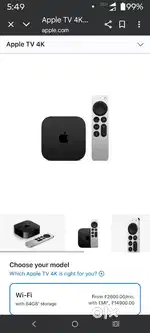 Apple tv 4k 3gen 64gb