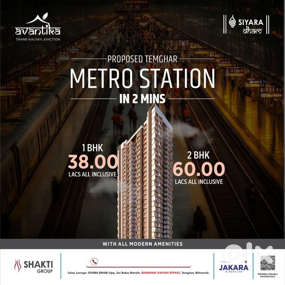 Luxurious 1 BHK & 2 BHK apartment big township