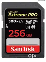 Sandisk extreme pro v90 256gb , 300mb/260mb and 4k video memory card
