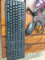 Dell keyboard and mouse with headphones