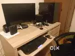 ASUS ROG gaming desktop pc, with curved monitor