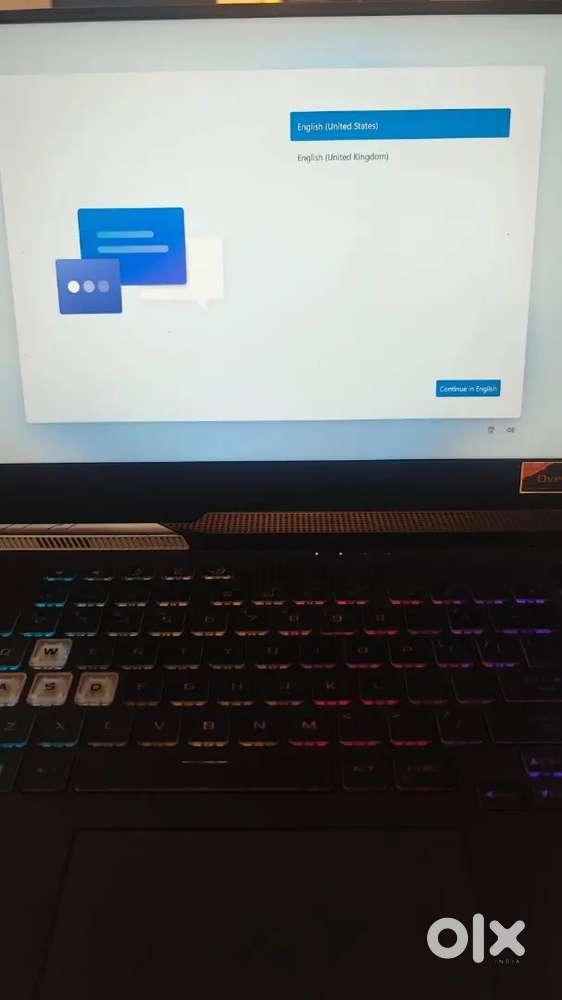 Strix G15 LAPTOP with QHD SCREEN RYZEN 5900HX RX6800M GRAPHICS CARD