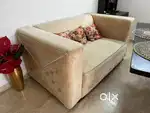2 seater sofa - beige color