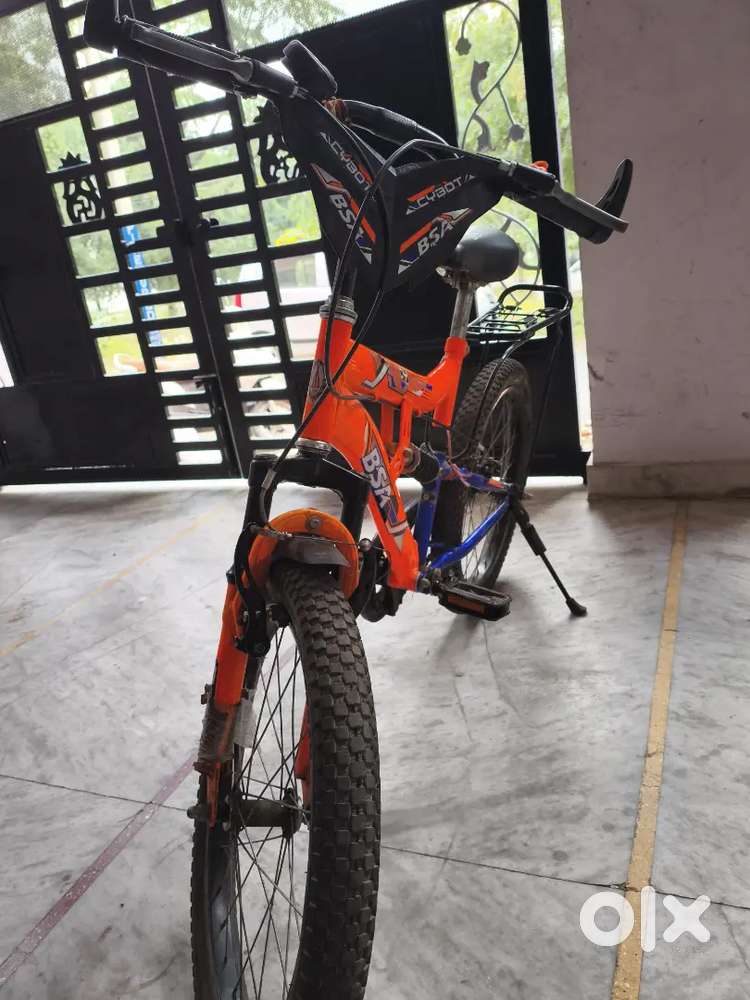 BSA cycle with shocker back and front. Very less used,for 8 yr. Old