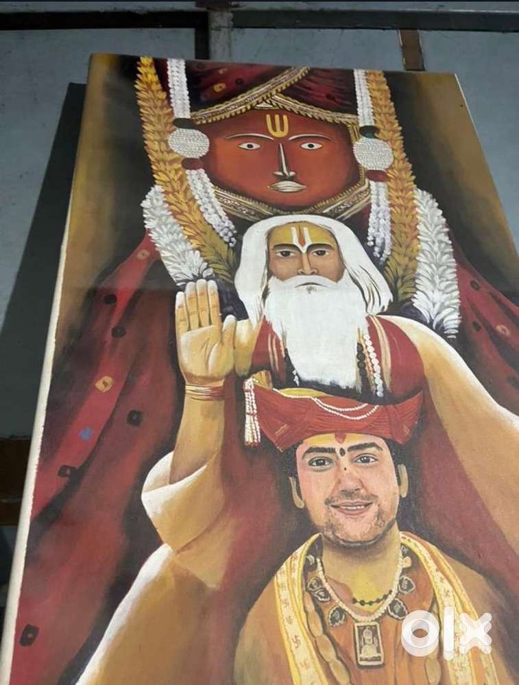 Bageshwar Dham 3by 2 Oil Canvas Painting