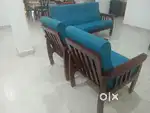1+ 2 Wooden Sofa  set