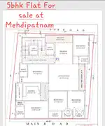 5bhk Flats for sale at Mehdipatnam dilshad nagar Colony, Ayodhya nagar