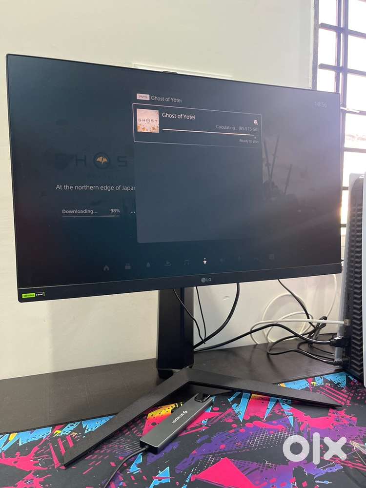 LG Ultragear Monitor , 24 Inch , 180 Hz , 24GS65F ,