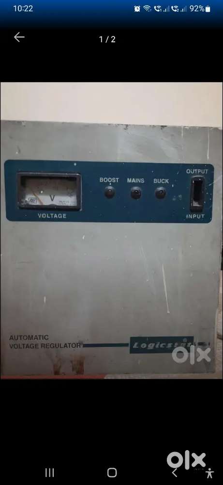 Logicstat automatic stablizer 4kva with Sunflame geyser 15ltrs