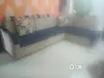Sofa set 6 seater + one bench with 4 pillows
