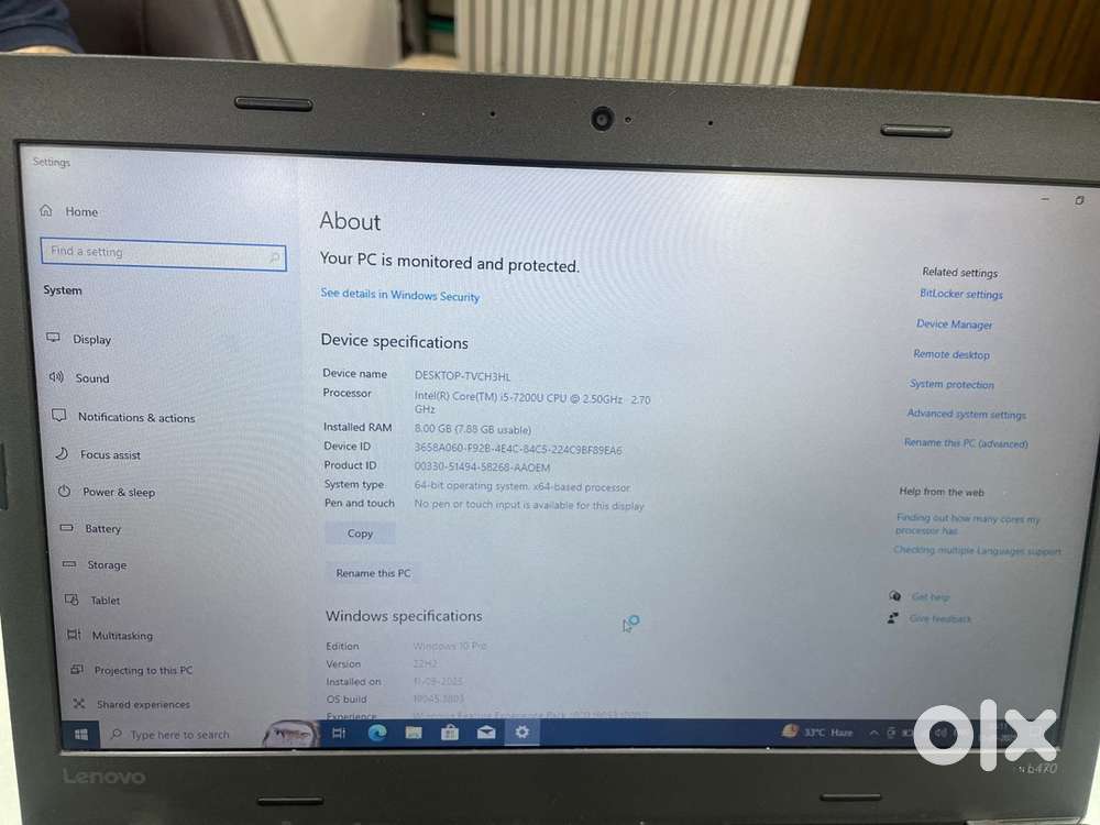 Lenovo Thinkpad commercial laptop
