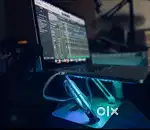 Macbook pro 1398 neatly using with cooling fan laptop stand