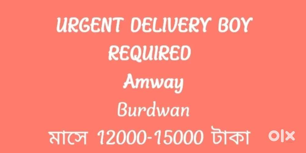 Delivery Boy Requires