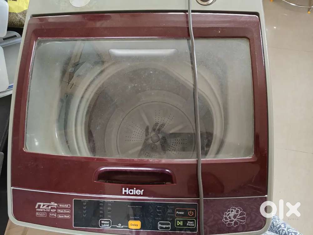 Haier top load fully automatic washing machine working model  7.5 kg
