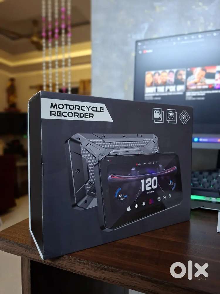 6.25' T7 Motorcycle Display wd FrontRear camera, BSD, gps tpms