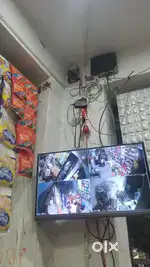 4 camera 1 tv hard disk wifi power supply  dvr 4 chanle cp plus ka