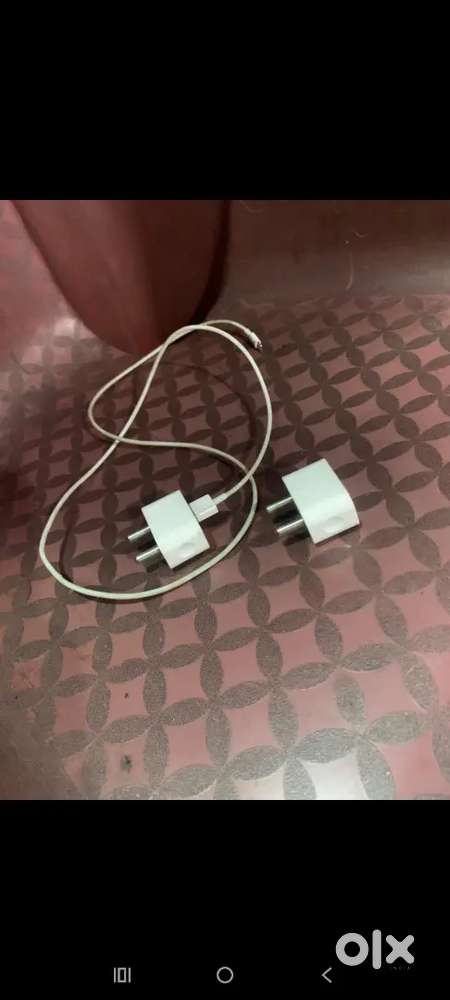 Apple 2 power adapters with data cables.