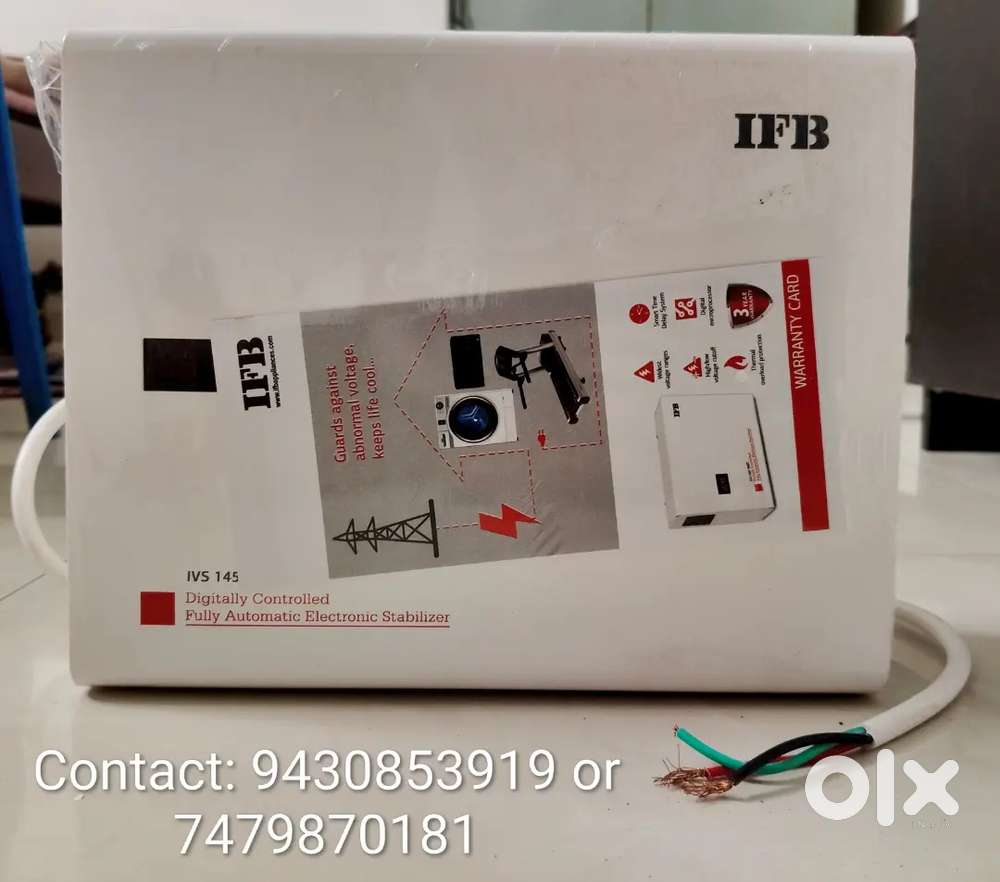 IFB IVS 1454A 130-305V Voltage AC Stabilizer (White, Metallic Finish)