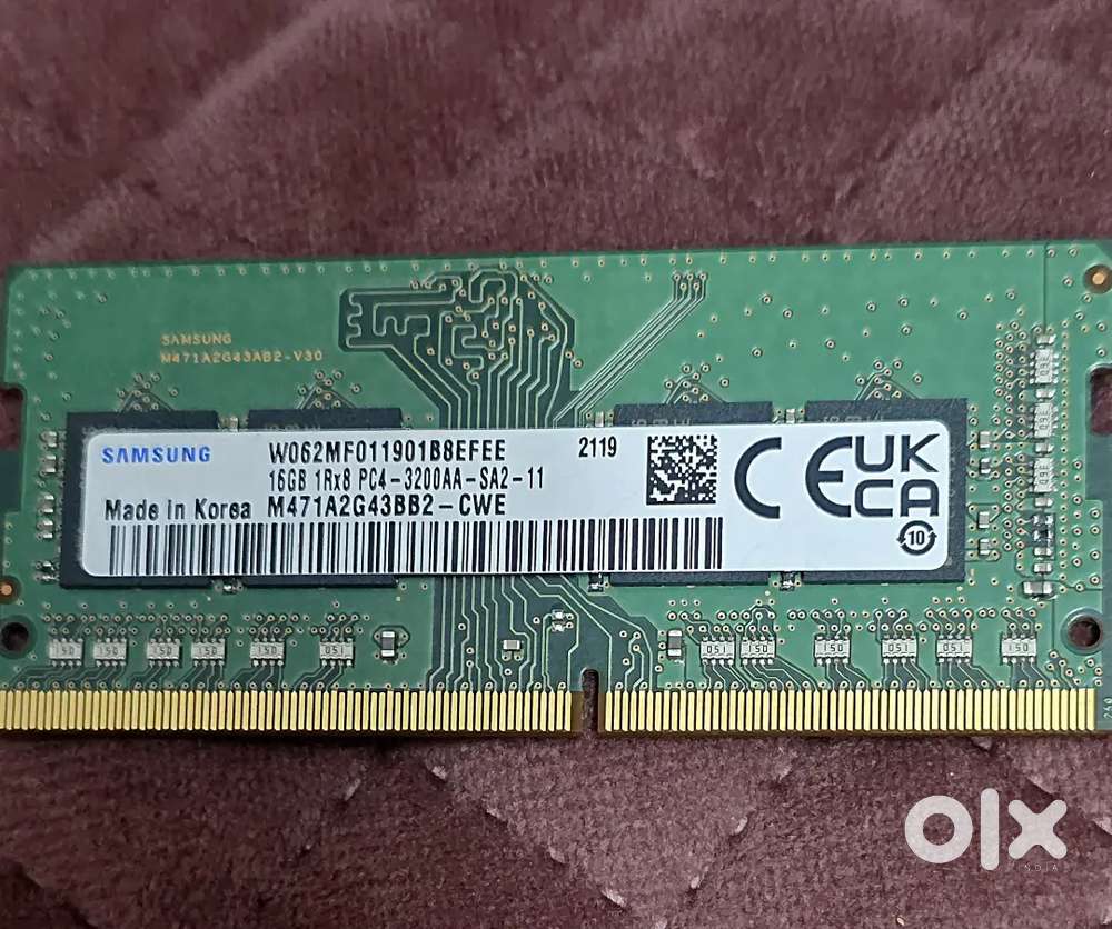1x 16Gb Samsung DDR4 Laptop RAM PC4 - 3200AA, FIXED price.