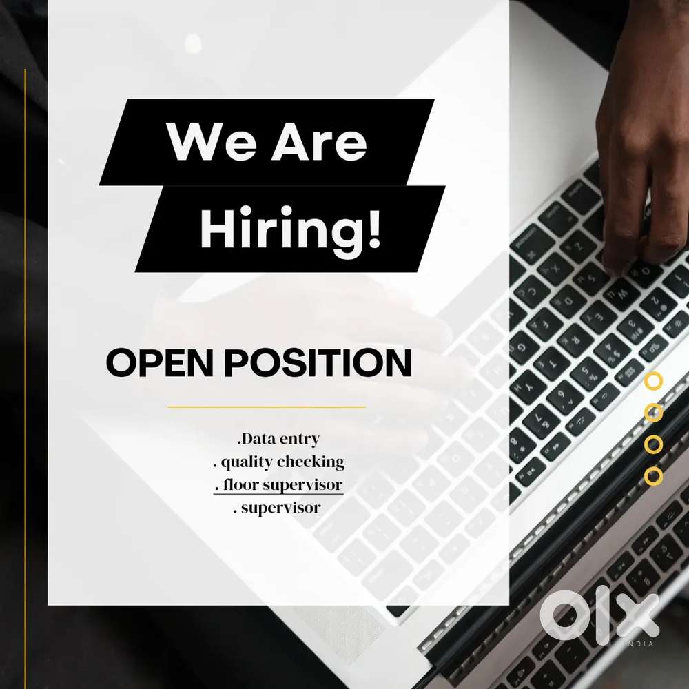 We're hiring warehouse and Data entry male only