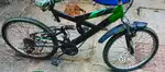 Brand HERO 6 Gairs  bicycle  green and black pattern  adjustable  seat