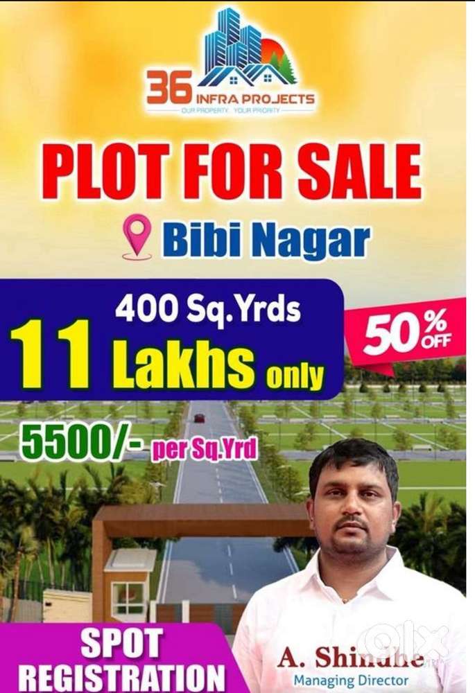 Plot for sale, Bibinagr spot registration