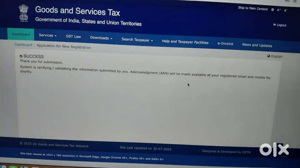 Gst registration 500rs