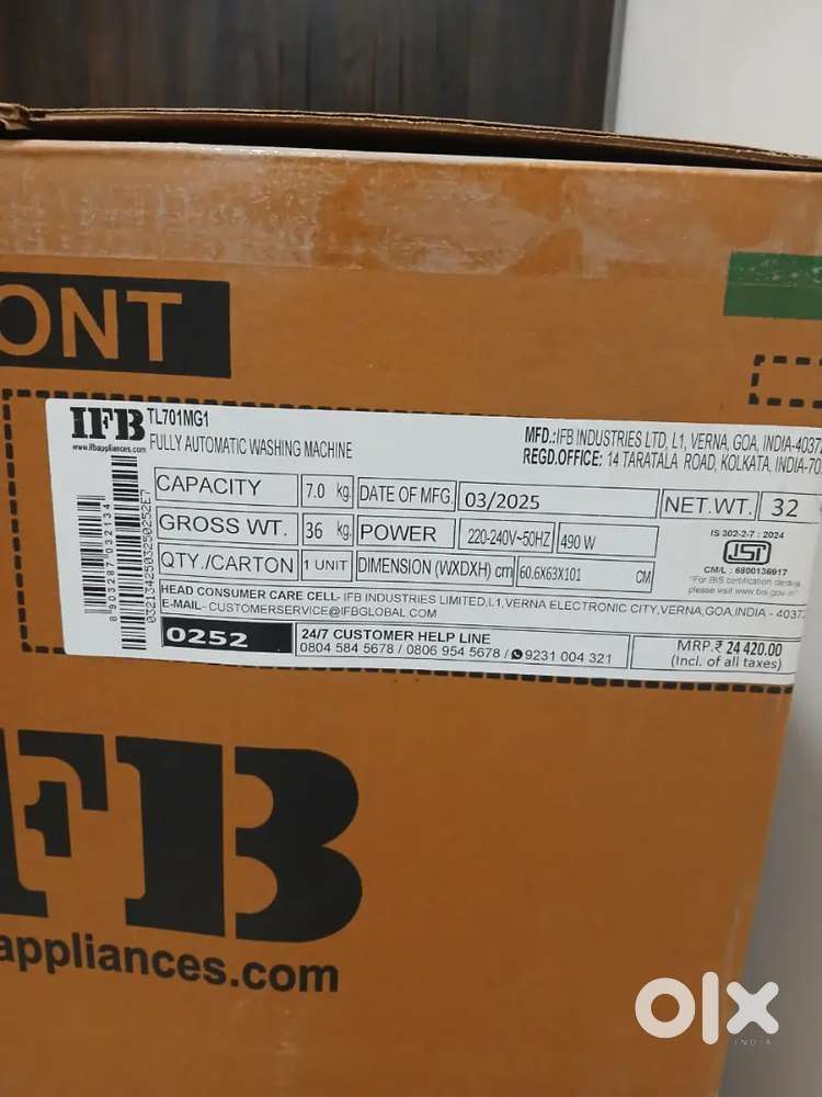 New IFB Washing machine
