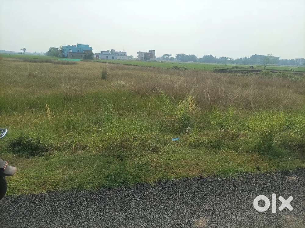 Plot for sale  Bhubaneswar comercial plot Retang black top road side