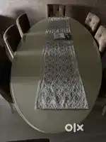 Dining table with seating for 8