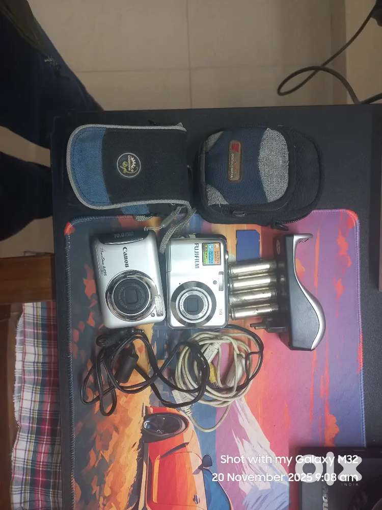 Canon and fujifilm point and shoot cameras