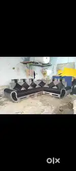 NEW L SHAPE SOFA SET 6 SEATER WITH 6 CUSHIONS