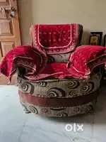 Wooden+fom sofa set 3+2