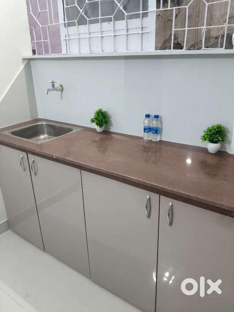 Single room with attached bathroom