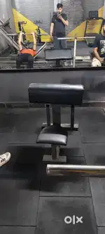 INDIAN GYM EQUIPMENTS WITH fitline, Sound system sony ,8 fan , rubbe