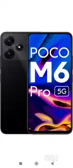 Poco m6 Pro one' year old mobile Ram 6gb storage 128
