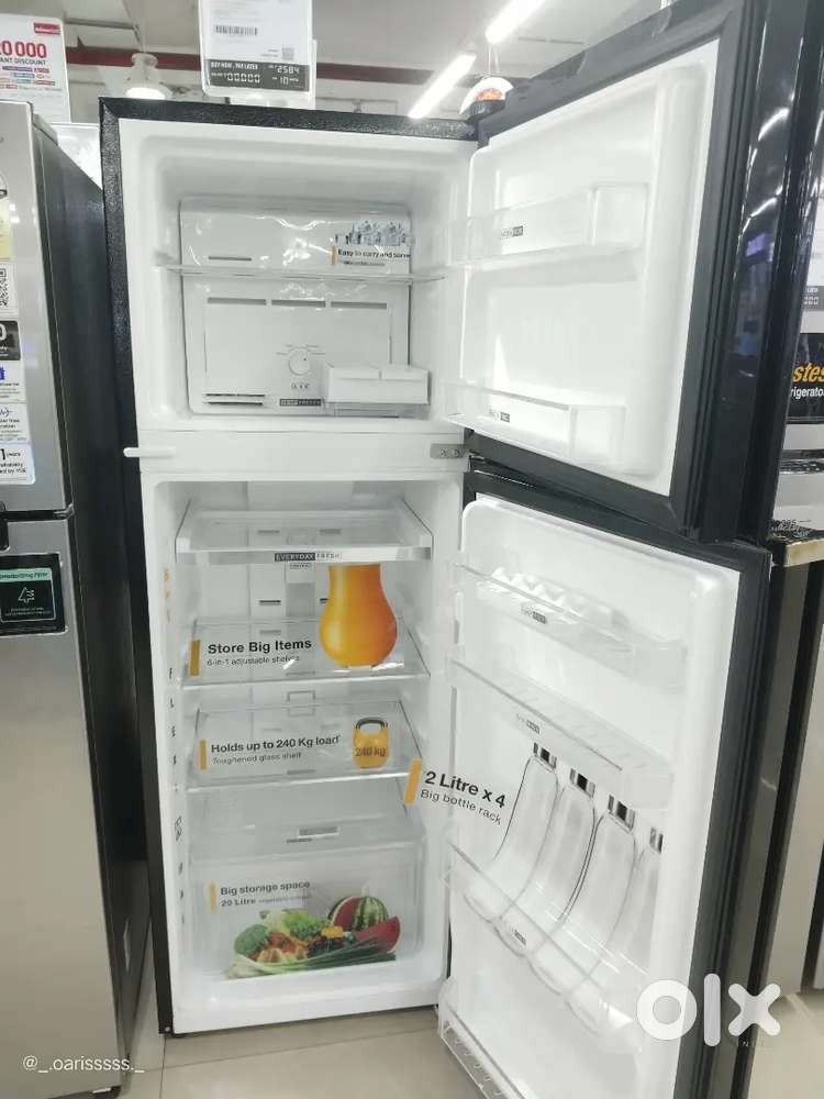 Whirlpool refrigerator only 3 days old 235 liter double door fridge