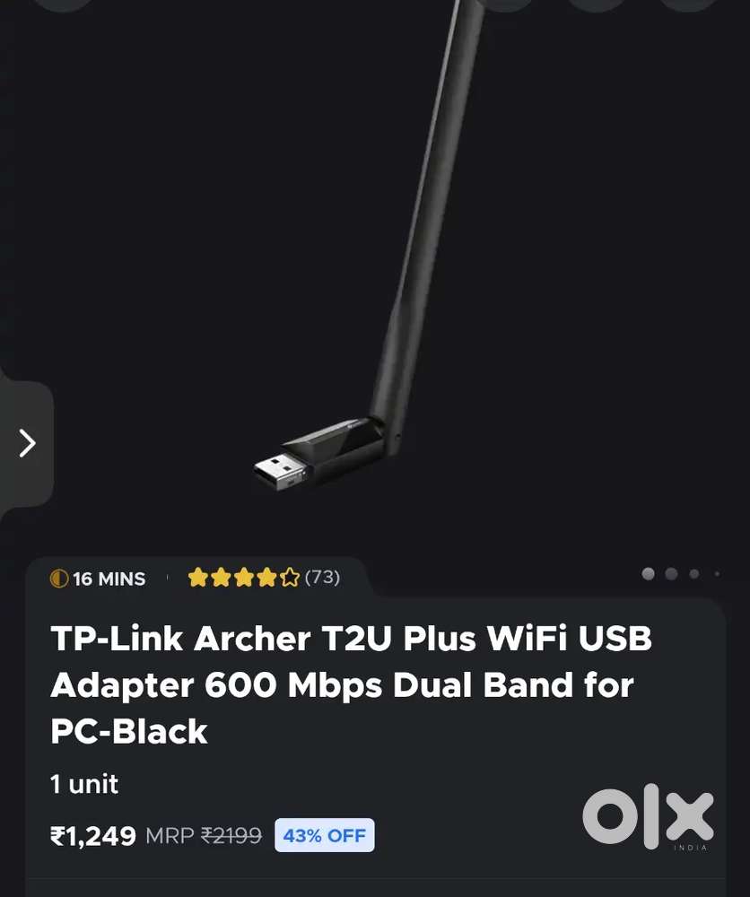Tp Link T2U wifi adaptor for pc/laptop